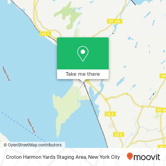 Mapa de Croton Harmon Yards Staging Area