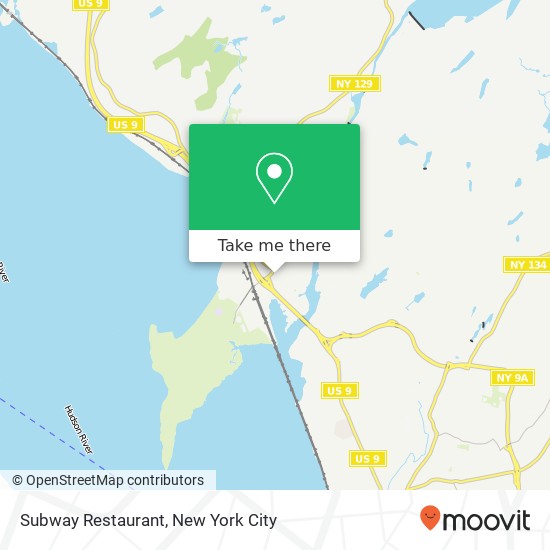 Subway Restaurant map