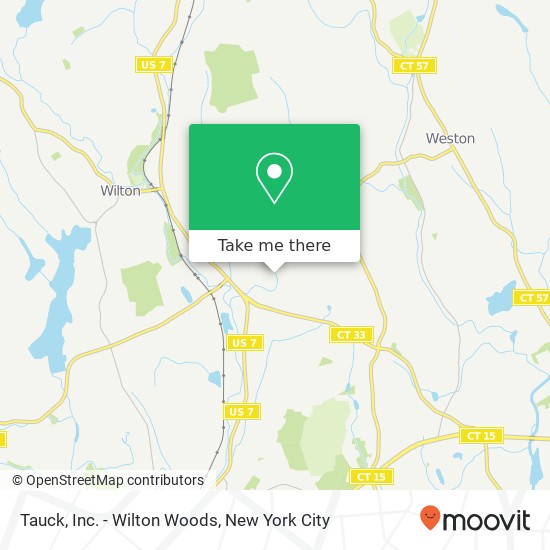 Tauck, Inc. - Wilton Woods map