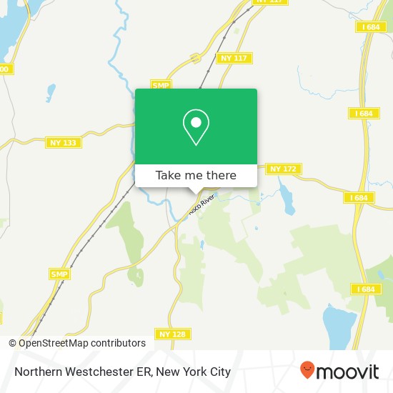 Mapa de Northern Westchester ER