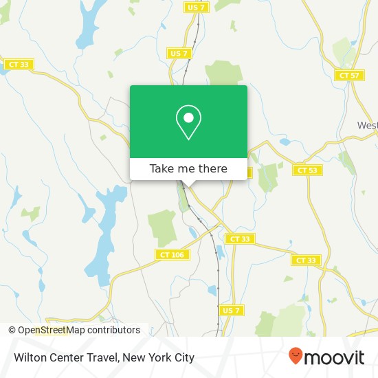 Wilton Center Travel map