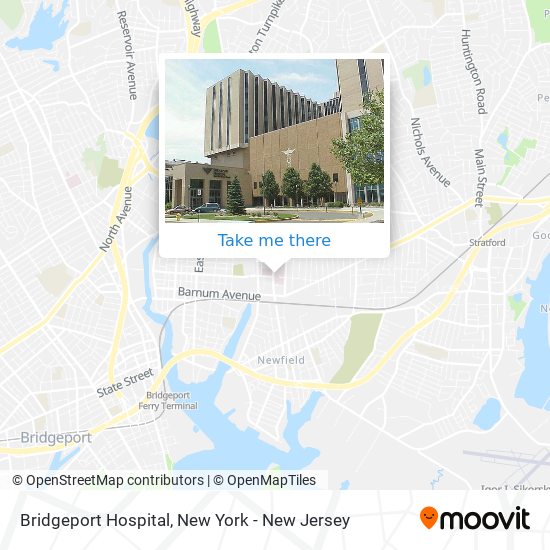 Bridgeport Hospital map