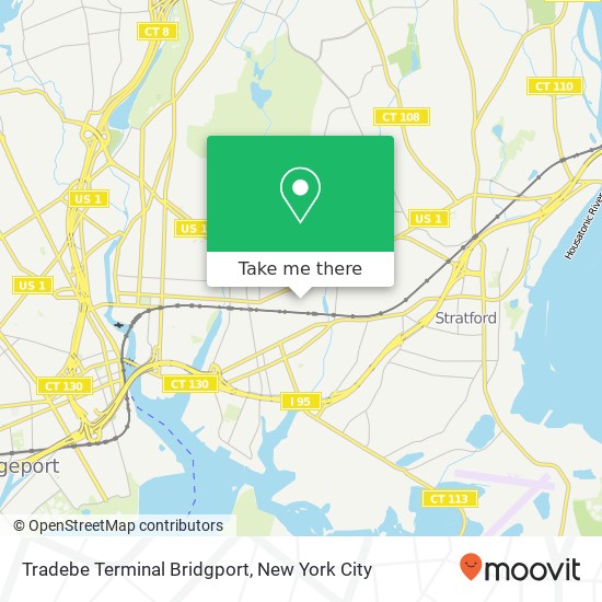 Mapa de Tradebe Terminal Bridgport