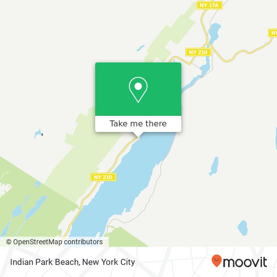 Indian Park Beach map