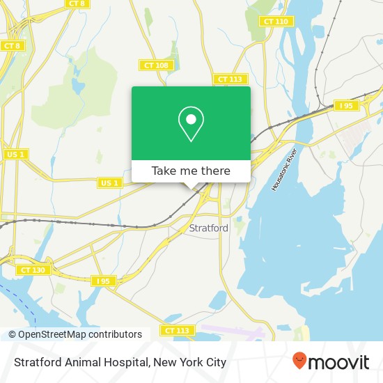 Mapa de Stratford Animal Hospital