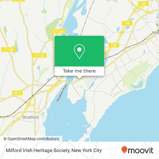 Mapa de Milford Irish Heritage Society