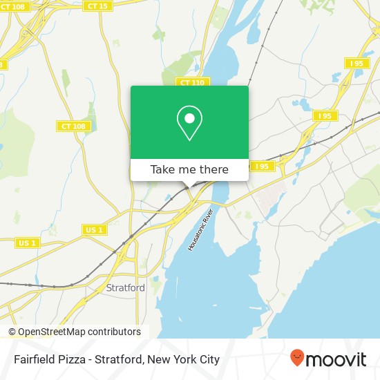 Fairfield Pizza - Stratford map