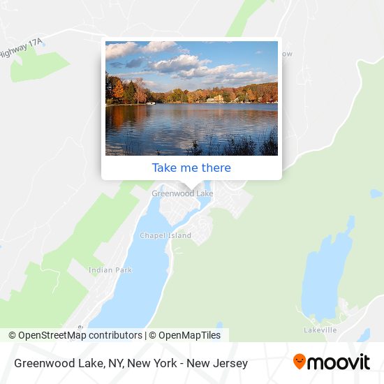 Mapa de Greenwood Lake, NY