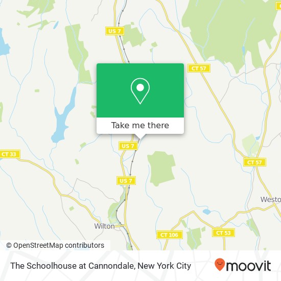 The Schoolhouse at Cannondale map