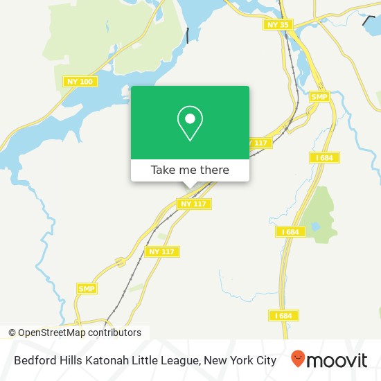 Mapa de Bedford Hills Katonah Little League