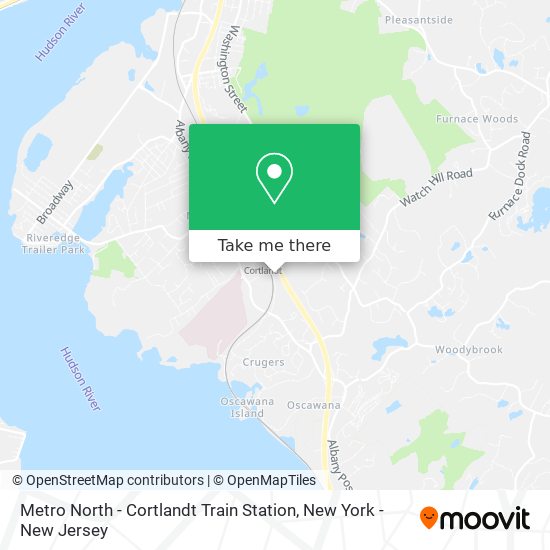 Mapa de Metro North - Cortlandt Train Station