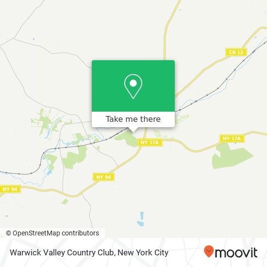 Warwick Valley Country Club map