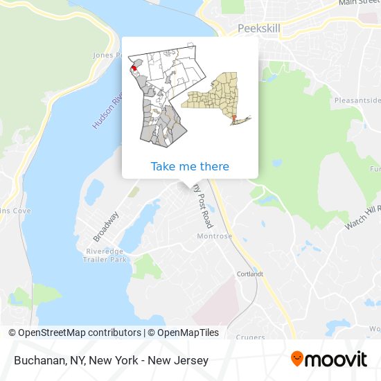 Buchanan, NY map