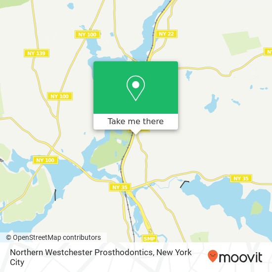 Northern Westchester Prosthodontics map
