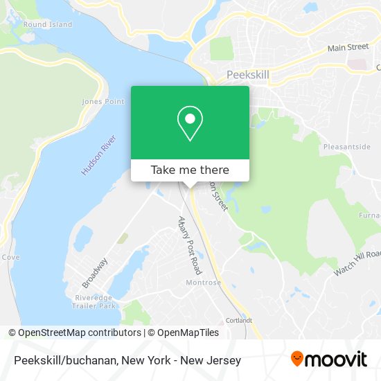 Mapa de Peekskill/buchanan