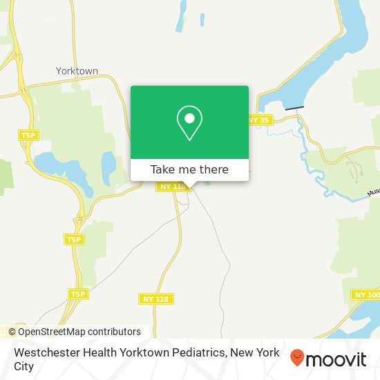 Westchester Health Yorktown Pediatrics map