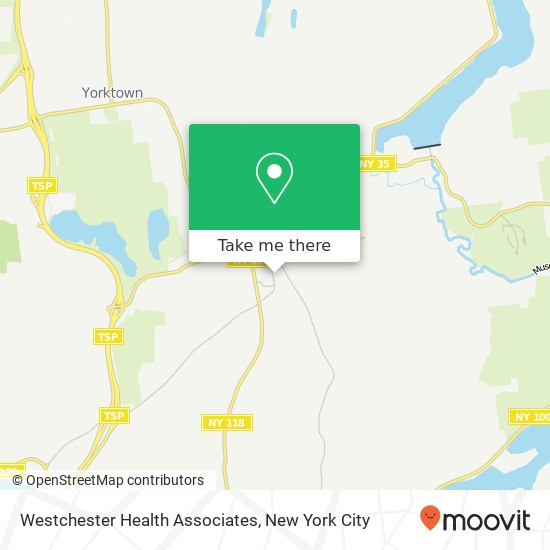 Westchester Health Associates map