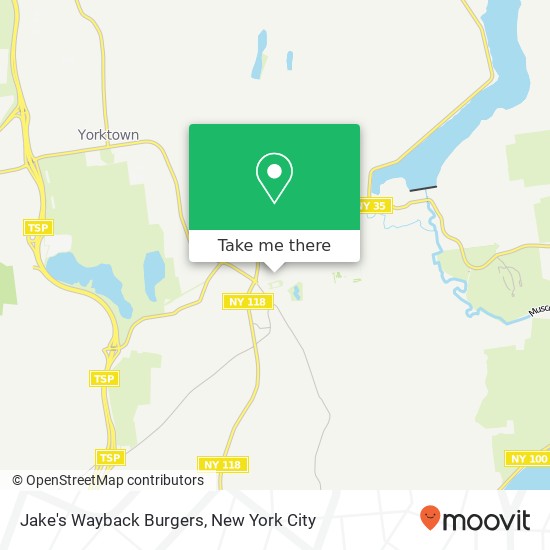 Jake's Wayback Burgers map