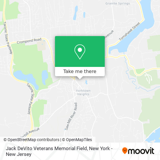 Jack DeVito Veterans Memorial Field map