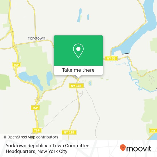 Mapa de Yorktown Republican Town Committee Headquarters