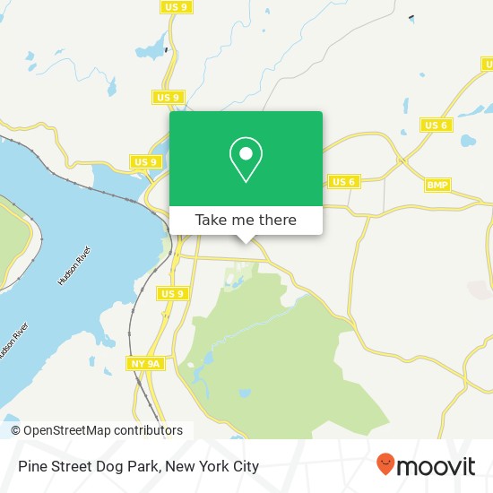 Pine Street Dog Park map