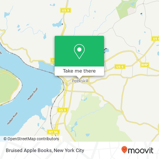 Mapa de Bruised Apple Books