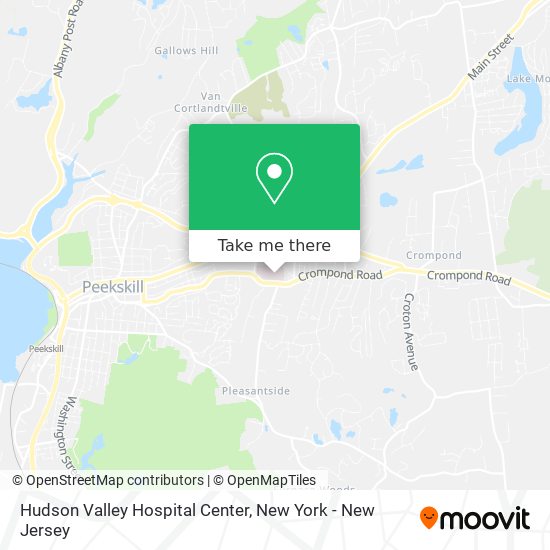 Mapa de Hudson Valley Hospital Center