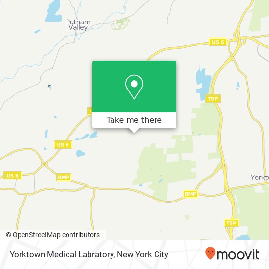 Mapa de Yorktown Medical Labratory