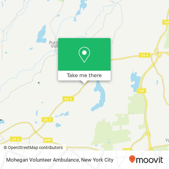 Mohegan Volunteer Ambulance map