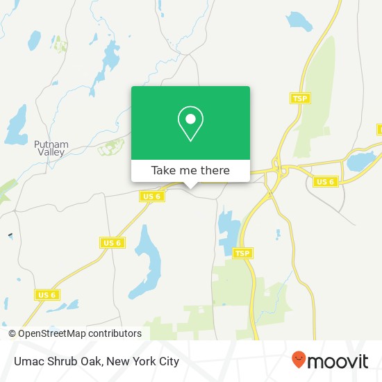 Mapa de Umac Shrub Oak