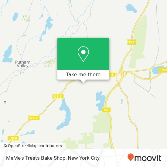 Mapa de MeMe's Treats Bake Shop
