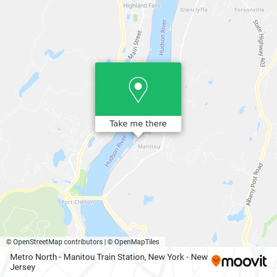 Metro North - Manitou Train Station map