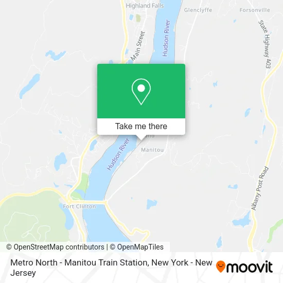 Metro North - Manitou Train Station map