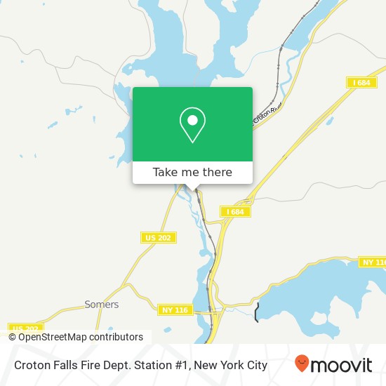 Croton Falls Fire Dept. Station #1 map