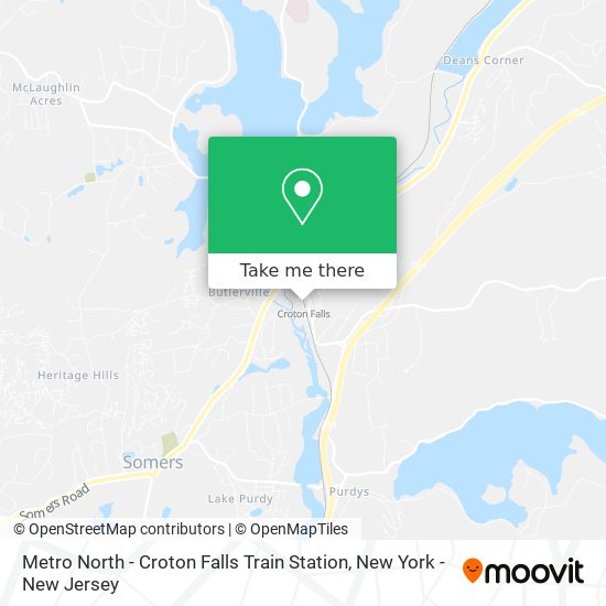 Mapa de Metro North - Croton Falls Train Station