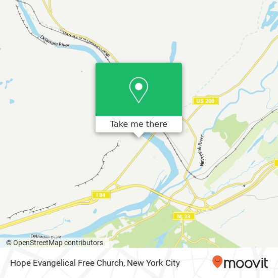Mapa de Hope Evangelical Free Church