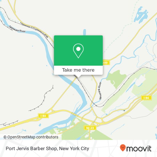 Mapa de Port Jervis Barber Shop