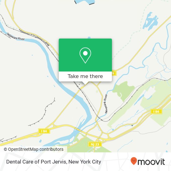 Mapa de Dental Care of Port Jervis