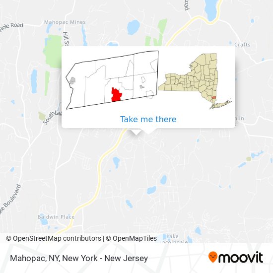 Mahopac, NY map