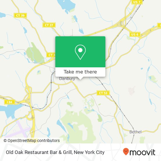 Old Oak Restaurant Bar & Grill map