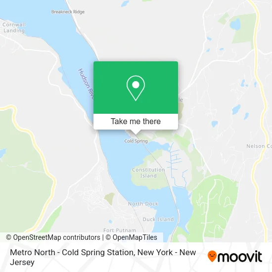 Mapa de Metro North - Cold Spring Station