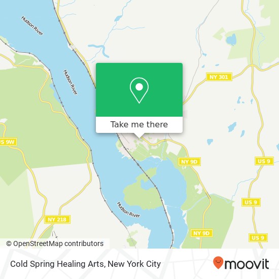 Cold Spring Healing Arts map