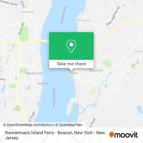 Bannerman's Island Ferry - Beacon map