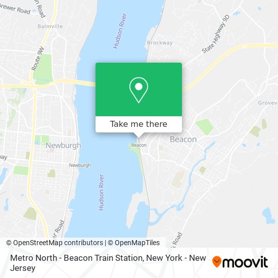 Mapa de Metro North - Beacon Train Station