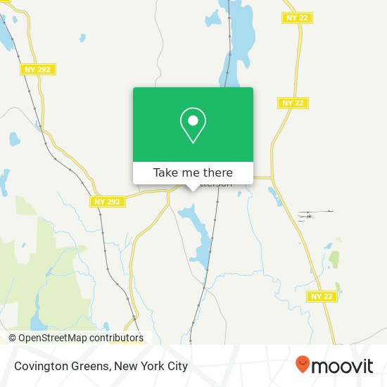 Covington Greens map