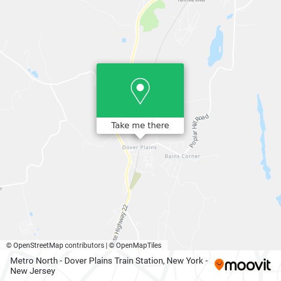 Mapa de Metro North - Dover Plains Train Station