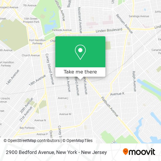 2900 Bedford Avenue map