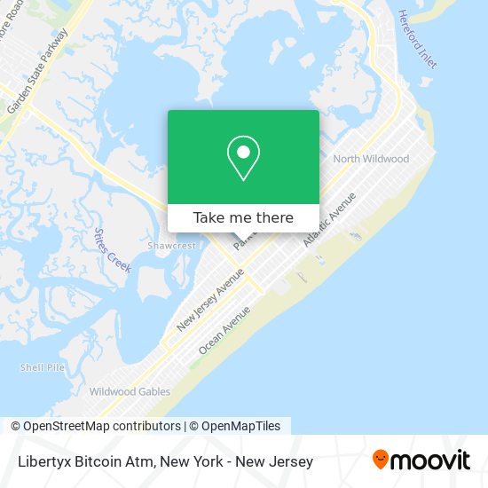 Mapa de Libertyx Bitcoin Atm