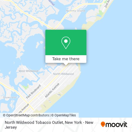 Mapa de North Wildwood Tobacco Outlet