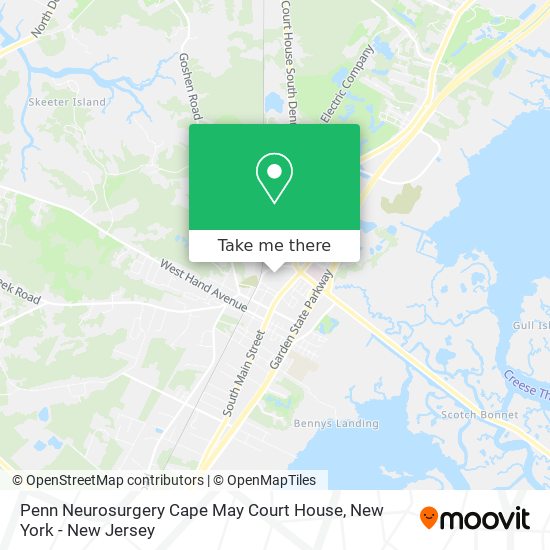Penn Neurosurgery Cape May Court House map